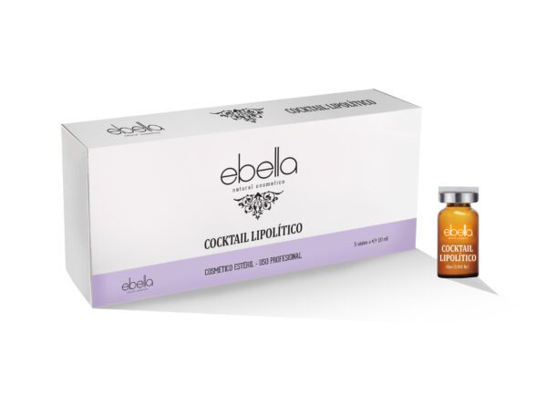 Marca: Ebella Natural Cosmetics. Imagen: 3D-VIALES-LIPOLITICO-EBELLA-scaled.jpg. Viales Cocktail Lipolítico 5 viales x 10ml