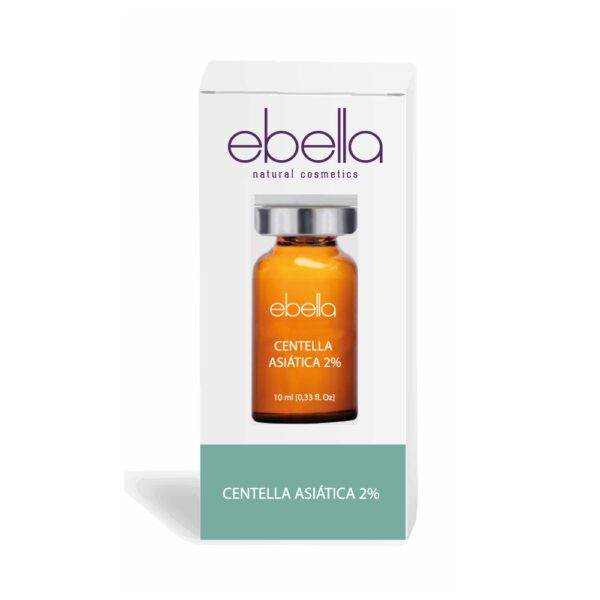 Marca: Ebella Natural Cosmetics. Imagen: centella-asiatica-ebella-vial-unidosis-1.jpg. Centella Asiática 2%, 1 Vial Ebella 10ml