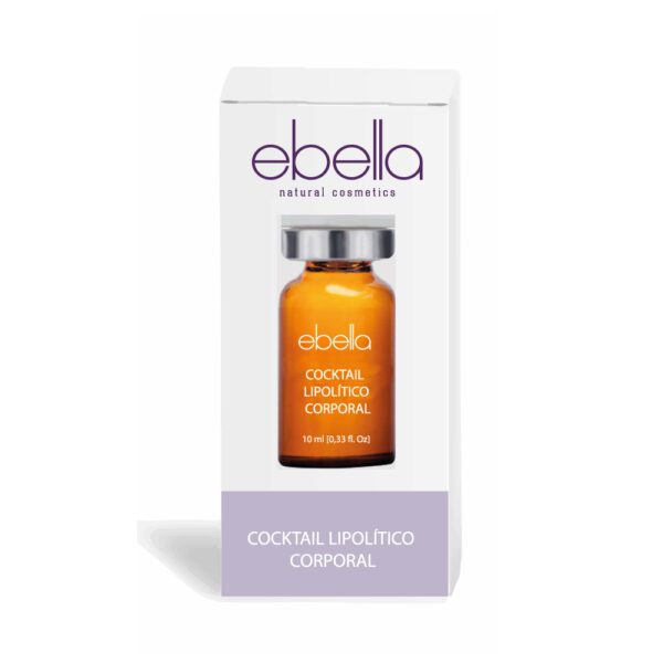 Marca: Ebella Natural Cosmetics. Imagen: cockteil-lipolitico-corporal-vial-ebella-unidosis-1.jpg. Cocktail Lipolítico Corporal, 1 Vial Ebella 10ml