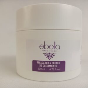 Marca: Ebella Natural Cosmetics. Imagen: mascarilladecrecimiento200ml.jpeg. Mascarilla Factor Crecimiento Epidermico