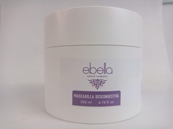 Marca: Ebella Natural Cosmetics. Imagen: mascarilladescongestiva200ml.jpeg. Mascarilla Descongestiva