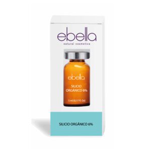 Marca: Ebella Natural Cosmetics. Imagen: silicio-organico-6-vial-unidosis-ebella.jpg. Silicio Orgánico 6%, 1 Vial Ebella 5ml