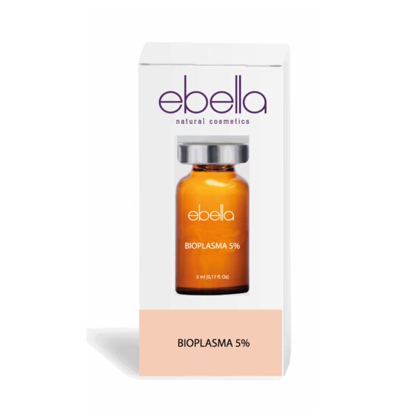 Marca: Ebella Natural Cosmetics. Imagen: vial-bioplasma-5-ebella-unidosis.jpg. Bioplasma 5%, 1 Vial Ebella 5 ml