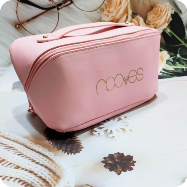 Marca: NOOVES. Imagen: 2.42.jpg. NOOVES - Neceser Elegante en Cuero de PU Rosa para Productos de Belleza