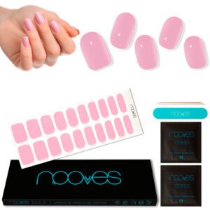 Marca: NOOVES. Imagen: Baby1.jpg. NOOVES - Láminas de Gel para Uñas|Baby Pink - Rosa 20 uds, Uñas de Gel Semicuradas Premium, Gel Nail Stickers,Pegatinas Uñas de Gel, Incluye 1 Lima de Uñas y 1 Palito de Naranjo, Vegano