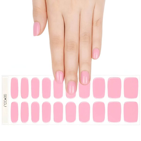 Marca: NOOVES. Imagen: Baby5_1.jpg. NOOVES - Láminas de Gel para Uñas|Baby Pink - Rosa 20 uds, Uñas de Gel Semicuradas Premium, Gel Nail Stickers,Pegatinas Uñas de Gel, Incluye 1 Lima de Uñas y 1 Palito de Naranjo, Vegano