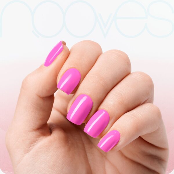 Marca: NOOVES. Imagen: Barbie-Girl_5.jpg. NOOVES NAILS Láminas de Uñas de Gel Precurado Premium - Barbie Girl | Rosa | Tiras De Uñas De Gel semicurado| Pegatinas Uñas Semipermanente en Gel| Gel Nail stickers| Uñas de gel Pegatinas