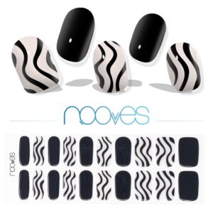 Marca: NOOVES. Imagen: Bold-Zebra_A.jpg. NOOVES NAILS Láminas de Uñas de Gel Precurado Premium - Bold Zebra - Art Design | Tiras De Uñas De Gel Semicurado| Pegatinas Uñas Semipermanente en Gel| Gel Nail stickers| Uñas de gel Pegatinas