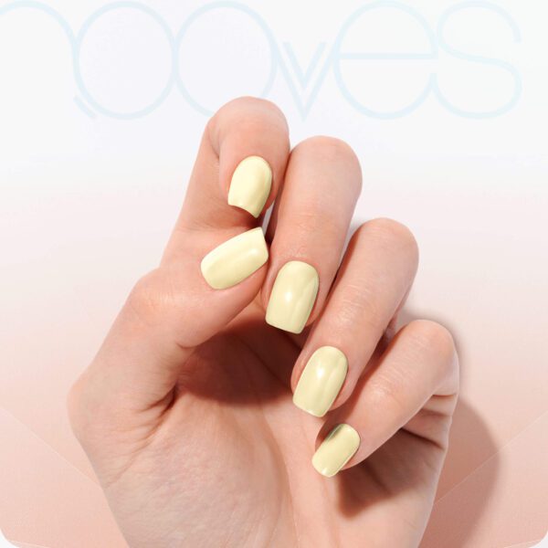 Marca: NOOVES. Imagen: Canary-Mist-2_2.jpg. Láminas de Uñas de Gel Precurado Soft + Lámpara de secado de uñas UV/LED PORTÁTIL 8w|Tiras De Uñas De Gel semicurado|Pegatinas Uñas Semipermanente en Gel|Gel Nail stickers|Uñas de gel Pegatinas