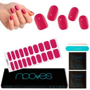 Marca: NOOVES. Imagen: CherryMesadetrabajo1.jpg. NOOVES NAILS Láminas de Uñas de Gel Precurado Premium - Cherry - Rojo | Tiras De Uñas De Gel Semicurado| Pegatinas Uñas Semipermanente en Gel| Gel Nail stickers| Uñas de gel Pegatinas