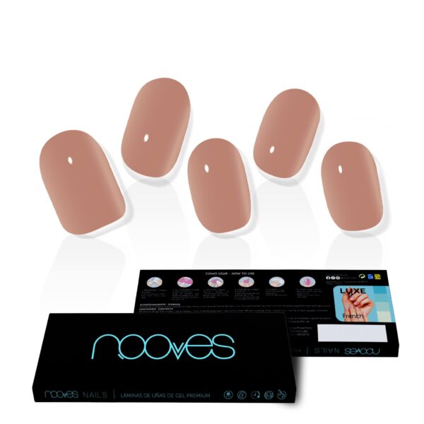 Marca: NOOVES. Imagen: Cinnamon-12.jpg. NOOVES NAILS Láminas de Uñas de Gel Precurado Premium - Cinnamon | Nude (Marrón) | Tiras De Uñas De Gel semicurado| Pegatinas Uñas Semipermanente en Gel| Gel Nail stickers| Uñas de gel Pegatinas