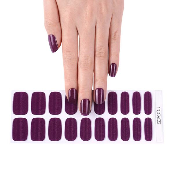 Marca: NOOVES. Imagen: GrapeGlow14.jpg. NOOVES NAILS Láminas de Uñas de Gel Precurado Premium - Grape Glow | Violeta | Tiras De Uñas De Gel semicurado| Pegatinas Uñas Semipermanente en Gel| Gel Nail stickers| Uñas de gel Pegatinas