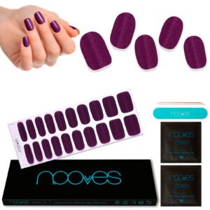 Marca: NOOVES. Imagen: Grape_GlowMesa_de_trabajo_1.jpg. NOOVES NAILS Láminas de Uñas de Gel Precurado Premium - Grape Glow | Violeta | Tiras De Uñas De Gel semicurado| Pegatinas Uñas Semipermanente en Gel| Gel Nail stickers| Uñas de gel Pegatinas