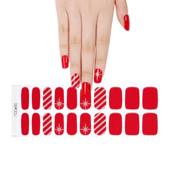 Marca: NOOVES. Imagen: Holiday-Harmony-8.jpg. NOOVES NAILS Láminas de Uñas de Gel Precurado Premium - Holiday Harmony | Navidad | Tiras De Uñas De Gel semicurado| Pegatinas Uñas Semipermanente en Gel| Gel Nail stickers| Uñas de gel Pegatinas