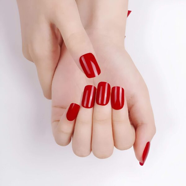 Marca: NOOVES. Imagen: Jtaime_9_1.jpg. NOOVES - Láminas de Gel para Uñas|Je t'aime - Rojo 20 uds, Uñas de Gel Semicuradas Premium, Gel Nail Stickers,Pegatinas Uñas de Gel, Incluye 1 Lima de Uñas y 1 Palito de Naranjo, Vegano