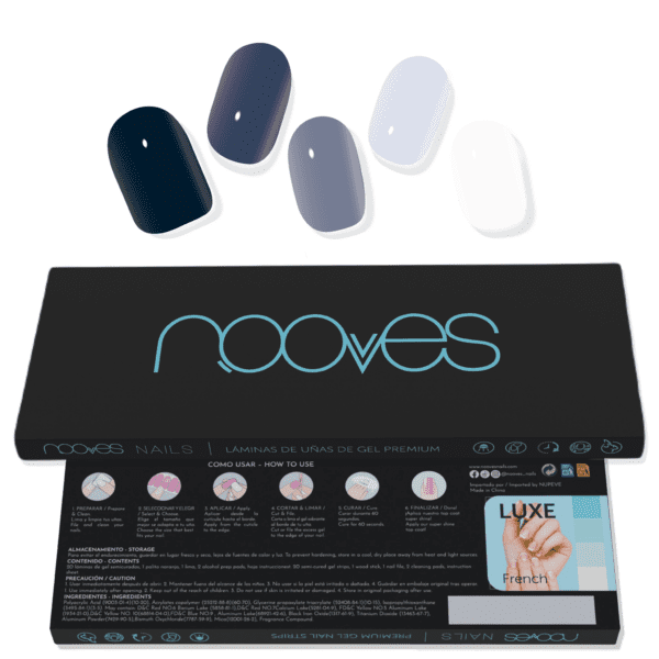 Marca: NOOVES. Imagen: Lamina_de_unas_de_gel_Premium_Nooves_Fifty_Values.png. NOOVES NAILS Láminas de Uñas de Gel Precurado Premium - Fifty Values - Art Design | Tiras De Uñas De Gel Semicurado| Pegatinas Uñas Semipermanente en Gel| Gel Nail stickers| Uñas de gel Pegatinas