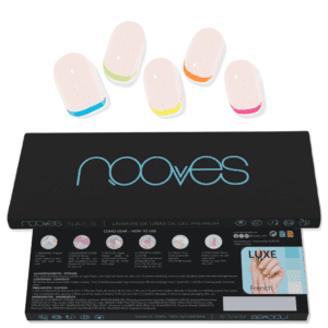 Marca: NOOVES. Imagen: Lamina_de_unas_de_gel_Premium_Nooves_Sweet_Petals_1.png. NOOVES NAILS Láminas de Uñas de Gel Precurado Premium - Sweet Petals - Francesa (Francesa - Multicolor) | Tiras De Uñas De Gel semicurado| Pegatinas Uñas Semipermanente en Gel| Gel Nail stickers| Uñas de gel Pegatinas