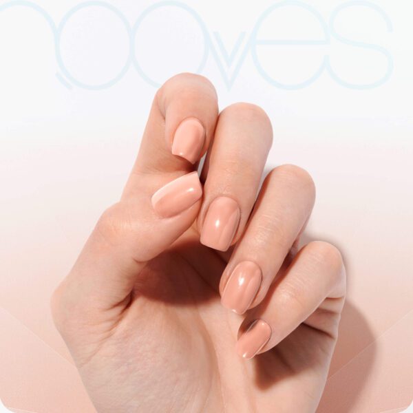 Marca: NOOVES. Imagen: Little-Peach-2_2.jpg. Láminas de Uñas de Gel Precurado Soft + Lámpara de secado de uñas UV/LED PORTÁTIL 8w|Tiras De Uñas De Gel semicurado|Pegatinas Uñas Semipermanente en Gel|Gel Nail stickers|Uñas de gel Pegatinas