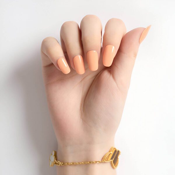 Marca: NOOVES. Imagen: Littlepeach8_1.jpg. NOOVES NAILS Láminas de Uñas de Gel Precurado Premium - Little Peach | Naranja | Tiras De Uñas De Gel semicurado| Pegatinas Uñas Semipermanente en Gel| Gel Nail stickers| Uñas de gel Pegatinas