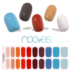 Marca: NOOVES. Imagen: Melody_4.jpg. NOOVES NAILS Láminas de Uñas de Gel Precurado Premium - Melody | Multicolor | Tiras De Uñas De Gel semicurado| Pegatinas Uñas Semipermanente en Gel| Gel Nail stickers| Uñas de gel Pegatinas