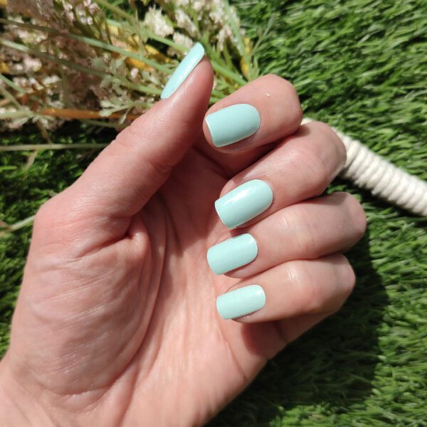 Marca: NOOVES. Imagen: Mint-11.jpg. NOOVES NAILS Láminas de Uñas de Gel Precurado Premium - Mint - Verde | Tiras De Uñas De Gel Semicurado| Pegatinas Uñas Semipermanente en Gel| Gel Nail stickers| Uñas de gel Pegatinas