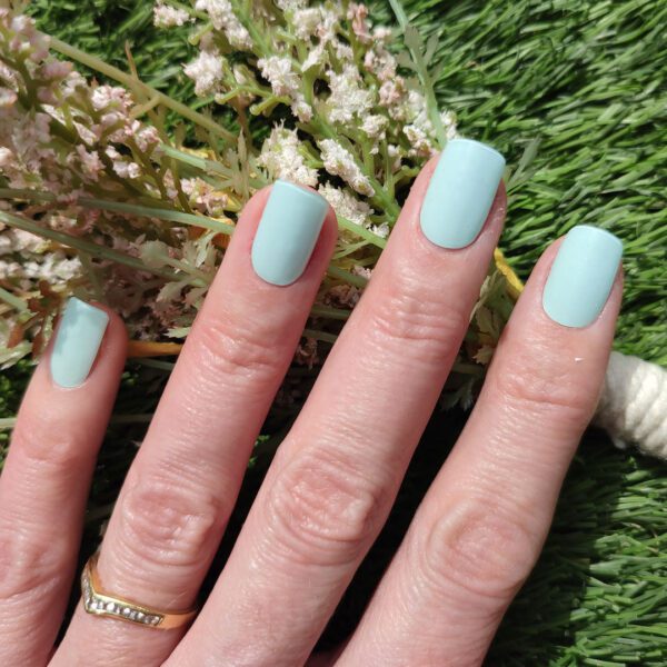 Marca: NOOVES. Imagen: Mint-12.jpg. NOOVES NAILS Láminas de Uñas de Gel Precurado Premium - Mint - Verde | Tiras De Uñas De Gel Semicurado| Pegatinas Uñas Semipermanente en Gel| Gel Nail stickers| Uñas de gel Pegatinas