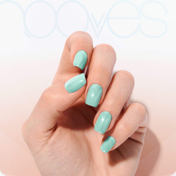 Marca: NOOVES. Imagen: Mint-2.jpg. Láminas de Uñas de Gel Precurado Soft + Lámpara de secado de uñas UV/LED PORTÁTIL 8w|Tiras De Uñas De Gel semicurado|Pegatinas Uñas Semipermanente en Gel|Gel Nail stickers|Uñas de gel Pegatinas