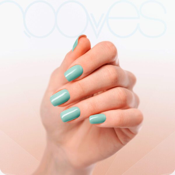 Marca: NOOVES. Imagen: Mint-4.jpg. NOOVES NAILS Láminas de Uñas de Gel Precurado Premium - Mint - Verde | Tiras De Uñas De Gel Semicurado| Pegatinas Uñas Semipermanente en Gel| Gel Nail stickers| Uñas de gel Pegatinas