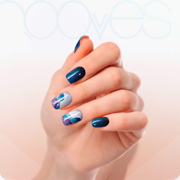 Marca: NOOVES. Imagen: Mystic-Marble_1.jpg. NOOVES NAILS Láminas de Uñas de Gel Precurado Premium - Mystic Marble | Nail Art | Tiras De Uñas De Gel semicurado| Pegatinas Uñas Semipermanente en Gel| Gel Nail stickers| Uñas de gel Pegatinas