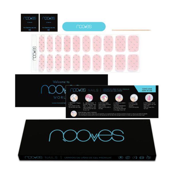 Marca: NOOVES. Imagen: NG2000131_-5-Crystal-Rose.jpg. NOOVES NAILS Láminas de Uñas de Gel Precurado Premium - Crystal Rose - Multicolor | Tiras De Uñas De Gel Semicurado| Pegatinas Uñas Semipermanente en Gel| Gel Nail stickers| Uñas de gel Pegatinas