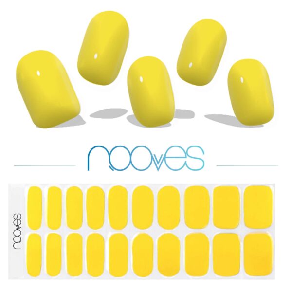 Marca: NOOVES. Imagen: NG200025-Chiaro-Sole_6.jpg. NOOVES NAILS Láminas de Uñas de Gel Precurado Premium - Chiaro Sole - Amarillo | Tiras De Uñas De Gel Semicurado| Pegatinas Uñas Semipermanente en Gel| Gel Nail stickers| Uñas de gel Pegatinas