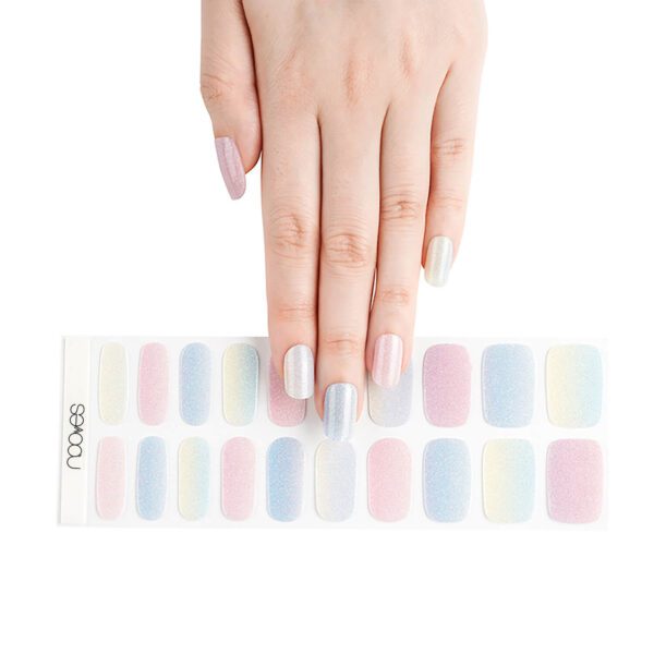 Marca: NOOVES. Imagen: NG200212_7CottonCandy.jpg. NOOVES NAILS Láminas de Uñas de Gel Precurado Premium - Cotton Candy - Multicolor | Tiras De Uñas De Gel Semicurado| Pegatinas Uñas Semipermanente en Gel| Gel Nail stickers| Uñas de gel Pegatinas