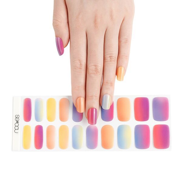 Marca: NOOVES. Imagen: NG200214_7Rainbow.jpg. NOOVES NAILS Láminas de Uñas de Gel Precurado Premium - Rainbow - Multicolor | Tiras De Uñas De Gel semicurado| Pegatinas Uñas Semipermanente en Gel| Gel Nail stickers| Uñas de gel Pegatinas