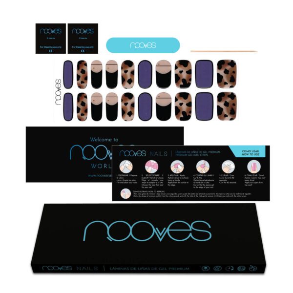 Marca: NOOVES. Imagen: NG200216_-5-Cheetah-Passion.jpg. NOOVES NAILS Láminas de Uñas de Gel Precurado Premium - Cheetah Passion - Nail Art | Tiras De Uñas De Gel Semicurado| Pegatinas Uñas Semipermanente en Gel| Gel Nail stickers| Uñas de gel Pegatinas