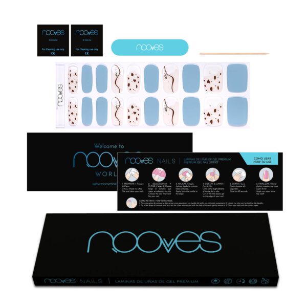 Marca: NOOVES. Imagen: NG200224_5-Enigma-Veil.jpg. NOOVES NAILS Láminas de Uñas de Gel Enigma Veil - GLAM - Art DesigN | Calidad de Salón, Larga Duración, fáciles de aplicar y retirar|Resistentes al astillado| 20 Und