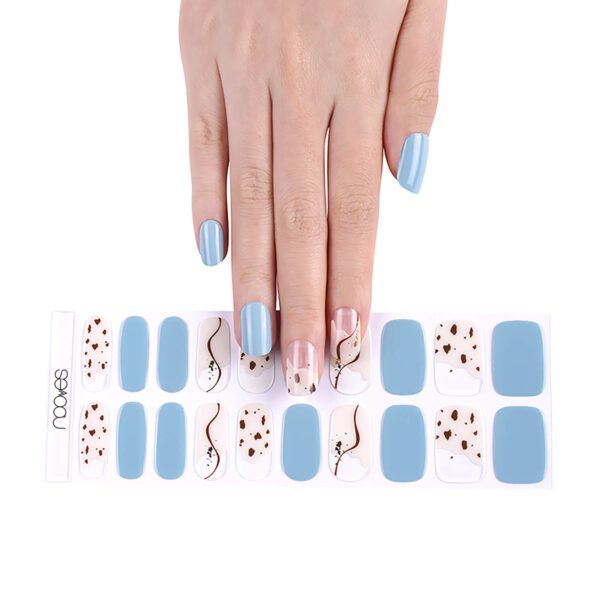 Marca: NOOVES. Imagen: NG200224_7EnigmaVeil.jpg. NOOVES NAILS Láminas de Uñas de Gel Enigma Veil - GLAM - Art DesigN | Calidad de Salón, Larga Duración, fáciles de aplicar y retirar|Resistentes al astillado| 20 Und