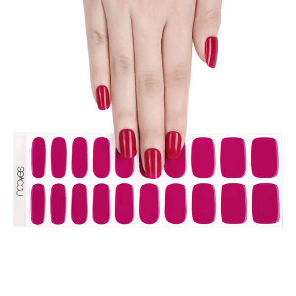 Marca: NOOVES. Imagen: NG200237_7RegalOrchid.jpg. NOOVES NAILS Láminas de Uñas de Gel Precurado Premium - Regal Orchid - Rojo | Tiras De Uñas De Gel semicurado| Pegatinas Uñas Semipermanente en Gel| Gel Nail stickers| Uñas de gel Pegatinas