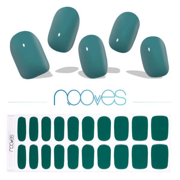 Marca: NOOVES. Imagen: NG200239_6-Emerald-Oasis.jpg. NOOVES NAILS Láminas de Uñas de Gel Precurado Premium - Emerald Oasis - Verde | Tiras De Uñas De Gel Semicurado| Pegatinas Uñas Semipermanente en Gel| Gel Nail stickers| Uñas de gel Pegatinas