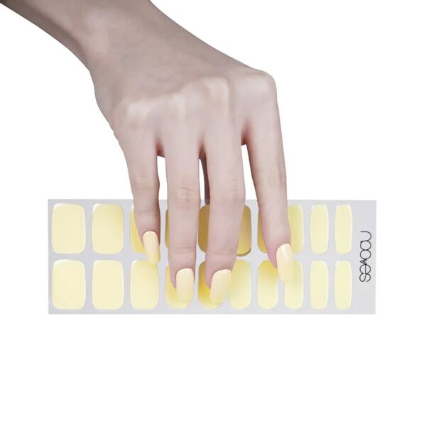 Marca: NOOVES. Imagen: Ng200068_8CanaryMist.jpg. NOOVES NAILS Láminas de Uñas de Gel Precurado Premium - Canary Mist - Amarillo | Tiras De Uñas De Gel Semicurado| Pegatinas Uñas Semipermanente en Gel| Gel Nail stickers| Uñas de gel Pegatinas