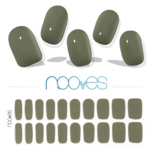 Marca: NOOVES. Imagen: Olive-Green.jpg. NOOVES NAILS Láminas de Uñas de Gel Precurado Premium - Olive Green - Verde | Tiras De Uñas De Gel Semicurado| Pegatinas Uñas Semipermanente en Gel| Gel Nail stickers| Uñas de gel Pegatinas