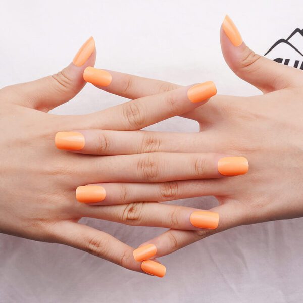 Marca: NOOVES. Imagen: Orange-Glow-15.jpg. NOOVES NAILS Láminas de Uñas de Gel Precurado Premium - Orange Glow | Naranja | Tiras De Uñas De Gel semicurado| Pegatinas Uñas Semipermanente en Gel| Gel Nail stickers| Uñas de gel Pegatinas