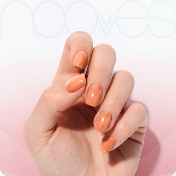 Marca: NOOVES. Imagen: Orange-Glow-8.jpg. NOOVES NAILS Láminas de Uñas de Gel Precurado Premium - Orange Glow | Naranja | Tiras De Uñas De Gel semicurado| Pegatinas Uñas Semipermanente en Gel| Gel Nail stickers| Uñas de gel Pegatinas