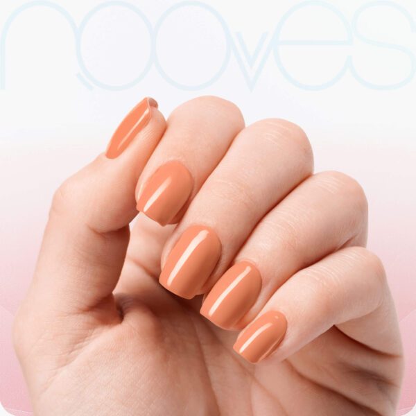 Marca: NOOVES. Imagen: Orange-Glow-9.jpg. NOOVES NAILS Láminas de Uñas de Gel Precurado Premium - Orange Glow | Naranja | Tiras De Uñas De Gel semicurado| Pegatinas Uñas Semipermanente en Gel| Gel Nail stickers| Uñas de gel Pegatinas