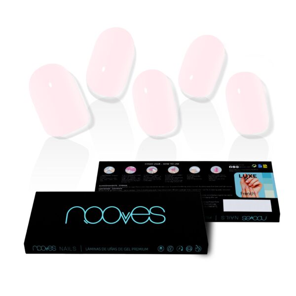 Marca: NOOVES. Imagen: Pale_Rose_M.jpg. NOOVES NAILS Láminas de Uñas de Gel Precurado Premium - Pale Rose - Rosa | Tiras De Uñas De Gel semicurado| Pegatinas Uñas Semipermanente en Gel| Gel Nail stickers| Uñas de gel Pegatinas