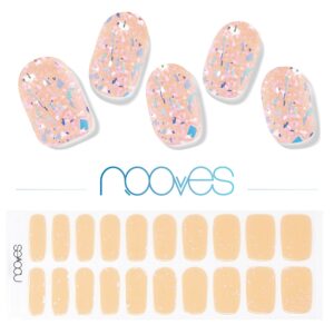 Marca: NOOVES. Imagen: Peach-Galettes.jpg. NOOVES NAILS Láminas de Uñas de Gel Precurado Premium - Peach Galettes - Art Design | Tiras De Uñas De Gel semicurado| Pegatinas Uñas Semipermanente en Gel| Gel Nail stickers| Uñas de gel Pegatinas