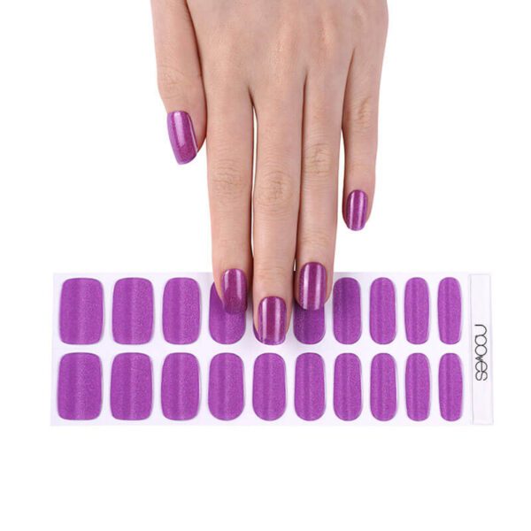 Marca: NOOVES. Imagen: Purple-Twist-14.jpg. NOOVES NAILS Láminas de Uñas de Gel Precurado Premium - Purple Twist | Violeta | Tiras De Uñas De Gel semicurado| Pegatinas Uñas Semipermanente en Gel| Gel Nail stickers| Uñas de gel Pegatinas