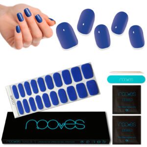 Marca: NOOVES. Imagen: RoyalNavyMesadetrabajo1.jpg. NOOVES NAILS Láminas de Uñas de Gel Precurado Premium - Royal Blue - Azul| Tiras De Uñas De Gel semicurado| Pegatinas Uñas Semipermanente en Gel| Gel Nail stickers| Uñas de gel Pegatinas