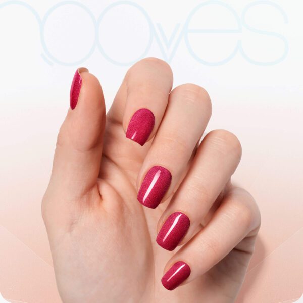 Marca: NOOVES. Imagen: RubyGlaze5.jpg. NOOVES NAILS Láminas de Uñas de Gel Precurado Premium - Ruby Glaze - Rojo | Tiras De Uñas De Gel Semicurado| Pegatinas Uñas Semipermanente en Gel| Gel Nail stickers| Uñas de gel Pegatinas