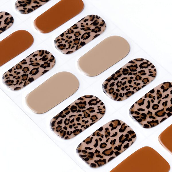 Marca: NOOVES. Imagen: Safari_6_1.jpg. NOOVES - Láminas de Gel para Uñas|Safari - Nail Art | 20 uds, Uñas de Gel Semicuradas Premium, Gel Nail Stickers,Pegatinas Uñas de Gel, Incluye 1 Lima de Uñas y 1 Palito de Naranjo, Vegano