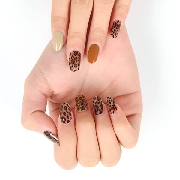 Marca: NOOVES. Imagen: Safari_8.jpg. NOOVES - Láminas de Gel para Uñas|Safari - Nail Art | 20 uds, Uñas de Gel Semicuradas Premium, Gel Nail Stickers,Pegatinas Uñas de Gel, Incluye 1 Lima de Uñas y 1 Palito de Naranjo, Vegano